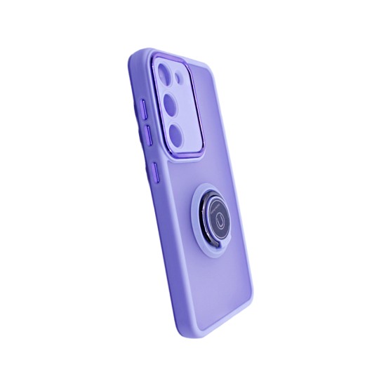 Case with Support Ring for Samsung Galaxy S23 Smoked Purple